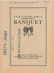 1924 Commencement Banquet