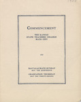 1924 Commencement Program, Booklet