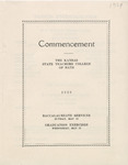 1929 Commencement Program