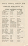1929 Commencement Degrees