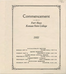1932 Commencement Program