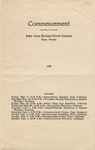 1935 Commencement  Program, Degrees