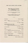 1939 Commencement Baccalaureate Program