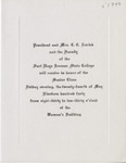 1940 Commencement Program Invitation