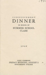 Commencement Banquet - August 2, 1940