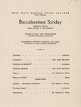 1941 Commencement Baccalaureate Program - Summer