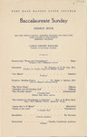 1942 Commencement Baccalaureate Program - Spring