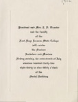 1942 Commencement Banquet Invitation - Spring