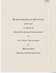 1943 Commencement Invitations - Spring