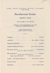 1943 Commencement  Baccalaureate Program - Summer