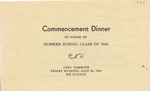 1944 Commencement Banquet - Summer