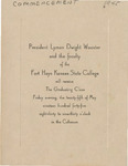 1945 Commencements Invitation