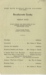 1945 Commencements Baccalaureate Program - Summer