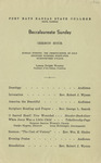 1946 Commencements Baccalaureate Program - Summer