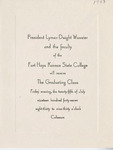 1947 Commencements Banquet Invitation - Summer