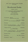 1948 Commencement Baccalaureate Program- Summer