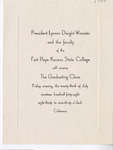 1948 Commencement Banquet Invitation- Summer
