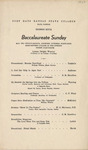 1949 Commencement Baccalaureate Program - Spring