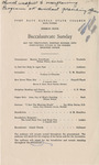 1950 Commencement Baccalaureate Program, with Note - Spring