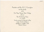 1951 Commencement Banquet, Invitation - Spring