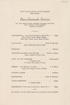 1952 Commencement  Baccalaureate Program - Spring