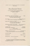1952 Commencement Baccalaureate Program - Summer