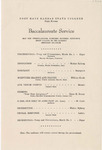 1955 Commencement Baccalaureate Program