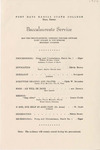 1956 Commencement  Baccalaureate Program - Spring