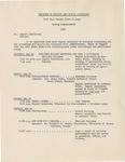 1956 Commencement Rituals, Schedule- Spring