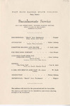 1956 Commencement  Baccalaureate Program - Summer