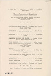 1957 Commencements Baccalaureate Program - Spring