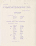 1957 Commencements Ritual, To Faculty - Spring