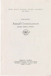 Commencement Program - August 1, 1957 by Fort Hays Kansas State College