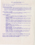 1958 Commencement Ritual, Committee Notes - Spring
