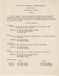 1959 Commencement Banquet Duties - Spring