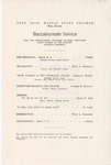 1959 Commencement Ritual, Seating Chart - Spring