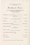 1960 Commencement Baccalaureate Program - Spring