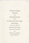 1960 Commencement Invitations - Spring