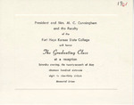 1961 Commencement Banquet Invitation - Spring
