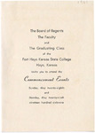 1961 Commencement Invitations - Spring