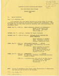 1961 Commencement Ritual, Note to Graduates - Spring