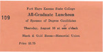 1961 Commencement Banquet Ticket - Summer