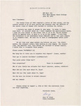 1961 Commencement Ritual, Questionnaire - Summer