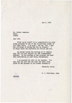 1962 Commencement Speaker, Dean's Letter - Spring
