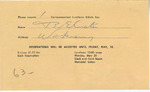 1963 Commencement Banquet, Filled Reservation Card - Spring