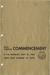 1963 Commencement Programs - Spring