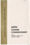 1963 Commencement Programs - Summer
