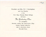 1964 Commencement Banquet, Invitation - Spring