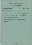 1964 Commencement Banquet, Seating Notes - Spring