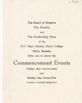 1964 Commencement Invitations